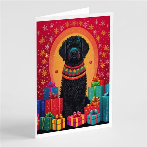 Puli Holiday Christmas Greeting Cards Pack of 8 7 in x 5 in
