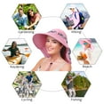 thumbnail image 6 of Sun Hat for Women Neck Flap Wide Brim UV Protection UPF 50+ Foldable Fishing Cap with 2 Replaceable Ribbon by Solaris, 6 of 7