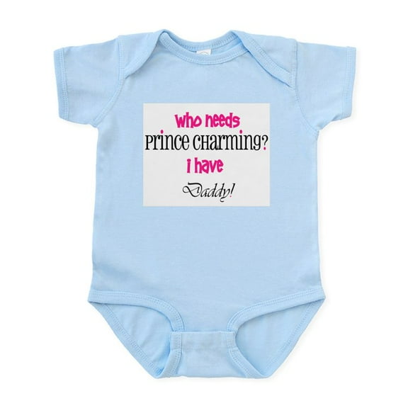 CafePress - Daddy's My Prince (Pink) Infant Bodysuit - Baby Light Bodysuit, Size Newborn - 24 Months