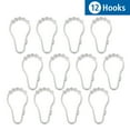 thumbnail image 5 of Mainstays Shower Curtain Rollerball Hooks, Easy Gliding, Clear, Set of 12, 5 of 9