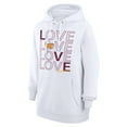 thumbnail image 2 of Women's G-III 4Her by Carl Banks  White Washington Commanders Love Graphic Pullover Hoodie, 2 of 5