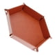 thumbnail image 4 of Bandeja hexagonal para dados Caja de almacenamiento con soporte para bandeja rodante para dados de metal para juegos de RPG , interior marrón Yotijar Bandeja de Dados de Dragones y Mazmorras, 4 of 9