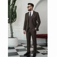 thumbnail image 3 of i·FineLong Men's Plaid Three - Piece Suit, Suitable for Business and Travel, 3 of 6