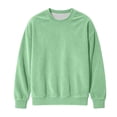 thumbnail image 3 of Jalioing Corduroy Sweatshirt for Kids Winter Long Sleeve Solid Color Crew Neck Pullover Big Boys Girls Tops 1-14 Years, 3 of 8