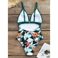 thumbnail image 4 of Monokini une Pièce à Col en V pour Femmes avec Bordure Festonnée, 4 of 8