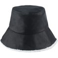 thumbnail image 3 of CoCopeaunts Bucket Hat for Women Autumn Winter Faux Leather Lambswool Fleece Warm Basin Hat Fashion Two Side Wear Fisherman Hat, 3 of 8