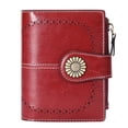 thumbnail image 2 of Cross-border Hot-Selling Wallet for Women, Short Style, European and American Oil Wax Leather Coin Purse, Zipper Card Holder, Wallet Women, 2 of 9