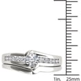 thumbnail image 4 of 1/2 Carat T.W. Diamond Bypass 14kt White Gold Engagement Ring Set, 4 of 5