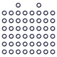 thumbnail image 1 of 50 Juntas tóricas de goma shamjiam junta tórica de goma para válvula de control de aire 9,7 mm x 4 mm reparación de pedales de cambiador de neumáticos kits, 1 of 8