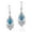 Blue turquoise, variant on AeraVida Victorian Inspired Classic Teardrop Blue Lapis Lazuli and Sterling Silver Fish Hook Chandalier Dangle Earrings Evening Wear Jewelry Gifts for Women