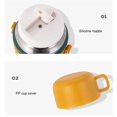 thumbnail image 4 of Advancent Frascos de vacío de 480ml, botella de agua térmica portátil para interiores y exteriores, jarra de taza de café con bebida de leche Teteras Azul, 4 of 6