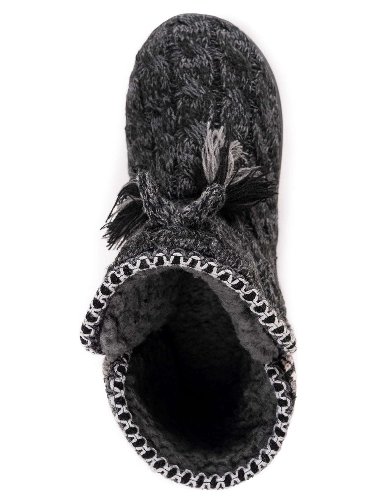 Muk Luks Women's Knit Back Bootie Slipper