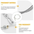 thumbnail image 3 of OULII Throttle Cable Kit 1Set Silver 124.5X0.8in Aluminum Alloy for Engine Compatibility, 3 of 8