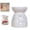 White-1, variant on ZFSBZBS Ceramic Essential Oil Burner,Tealight Wax Warmer with Candle Spoon,Aromatherapy Essential Tealight Candle Holder for Home Bedroom Decor,Christmas Housewarming Gift,8x2cm/3.14x0.78in