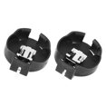 thumbnail image 3 of 2 Pcs CR2450 Coin Cell Button Battery Socket Holder Case 2 Pins Black, 3 of 4
