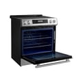 thumbnail image 4 of Forno Donatello Espresso 30-Inch Slide-In Stainless Steel Induction Range, Convection Oven, 5 Cooking Zones, Touch Control Panel, 4 of 5