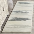 thumbnail image 2 of SAFAVIEH Soho Barclay Abstract Wool Area Rug, Ivory/Grey, 7'6" x 9'6", 2 of 8