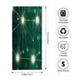 thumbnail image 3 of Futuristic Glowing Nodes Design Beach Towel - Luxurious Bath & Pool Towel for Women Perfect for Travel & Swimming, 3 of 6