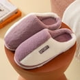 thumbnail image 2 of Vedolay Fuzzy Slippers Women Winter Warm Slipper Indoor Outdoor Slippers Purple,40-41, 2 of 4