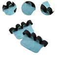 thumbnail image 6 of lacooooppia Lifting Grip Pads Palm Protection Sports Four Finger Breathable Anti Slip Palm Blue and Black, 6 of 8