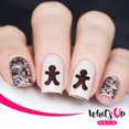thumbnail image 3 of Whats Up Nails - Gingerbread Man Vinyl Stencils Nail Art Design, 3 of 13