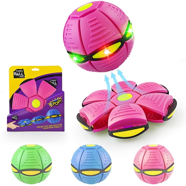 Pelota Rebotadora Kikkavo Magic 6 Luces Doble Forma Platillo Volador