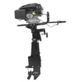thumbnail image 3 of 4 Stroke 4.6HP 196cc Outboard Motor Heavy Duty Fishing Boat Engine w/Air Cooling, 3 of 11