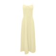 thumbnail image 5 of Vestido bohemio de verano con tirantes finos, cuello cuadrado y largo medio - Corsé ajustado con abertura fluida, poliéster y spandex, tallas S-XXXL, 5 of 5