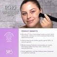 thumbnail image 4 of Spa Sciences ECHO Rechargeable Sonic Makeup Brush, Bristle Applicator for Airbrush Finish, Black, 4 of 10