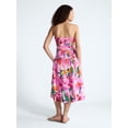 thumbnail image 2 of Free Assembly Women's and Women's Plus Strapless Cotton Poplin Tiered Midi Dress, Sizes XS-4X, 2 of 4