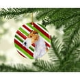 thumbnail image 2 of Fox Terrier Candy Cane Holiday Christmas Ceramic Ornament SS4547, 2 of 2