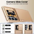 thumbnail image 6 of Oupeigar for Samsung Galaxy S23 FE Phone Case,with RFID Cards Holder (Store 4 Cards) Camera Cover & Kickstand,Shockproof Wallet Case-Gold, 6 of 9