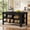 Black, variant on Fnova 55" Kitchen Island with Storage, Farmhouse Wood Kitchen Storage Cabinet, Large Stationary Island Table for Kitchen Dining Room, White＆Brown