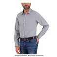 thumbnail image 3 of Camisa George Talla G Manga Larga de Cuadros Pequeños Negro con Verde, 3 of 4