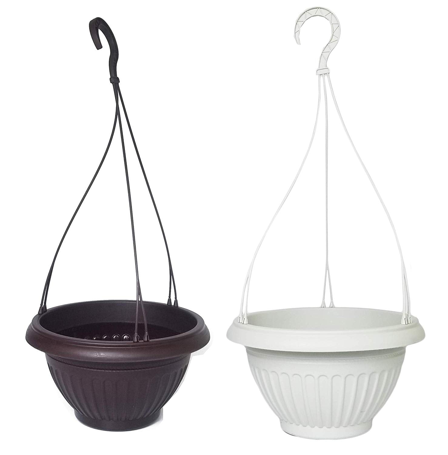 Set of 2 Round Hanging Planters! Perfect for Tomatoes