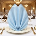 thumbnail image 2 of REGALWOVEN Set of 12 Cloth Napkins, Cotton Washable and Reusable Table Dinner Napkins for Restaurant, Weddings, Events Sky Blue 16x16inch, 2 of 6