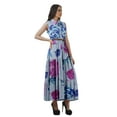 thumbnail image 2 of Moomaya Robe Chemise Longue Femmes Imprimée Sans Manches Robe d'Été Chemise à Boutons, 2 of 4