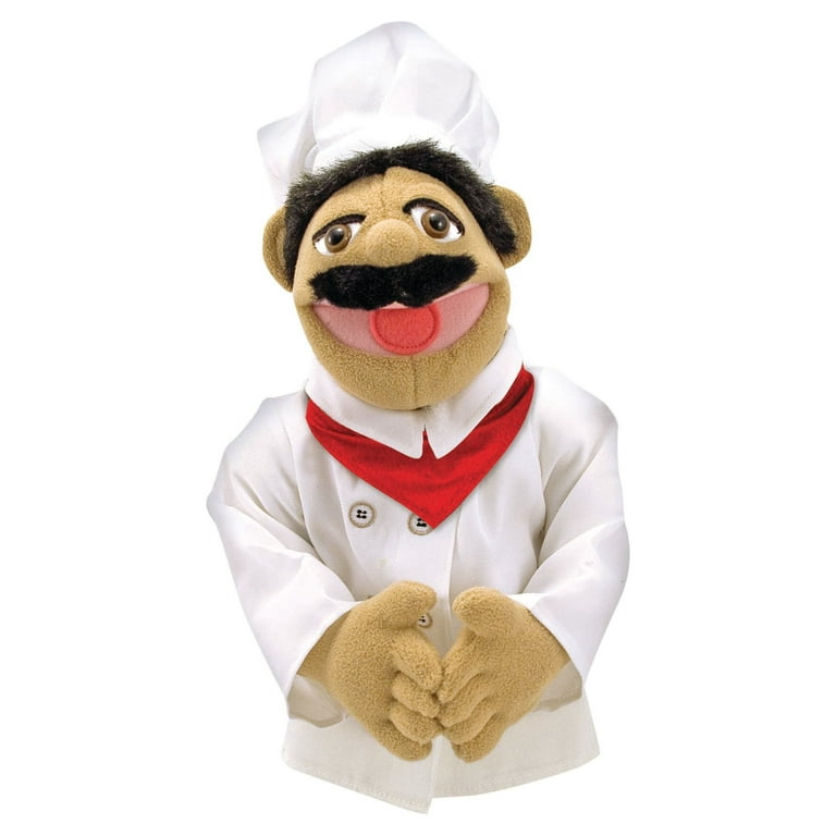 Melissa & Doug Chef Puppet (Al Dente) with Detachable Wooden Rod - Pretend  Play Chef Puppet Chef Pepe