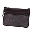 thumbnail image 2 of Walbest Ladies Solid Color Anti-theft RFID Blocking Purse Mini Cowhide Leather Wallet Key Ring Zip Coin Purse, 2 of 7
