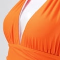thumbnail image 6 of JIKNTTR Womens One Piece Swimsuits Halter One Piece Swimwears Tummy Control High Waisted Bathing Suit Wrap Tie Back Monokini Swimwear Tummy Control Swimwear Bathing Suit, 6 of 8