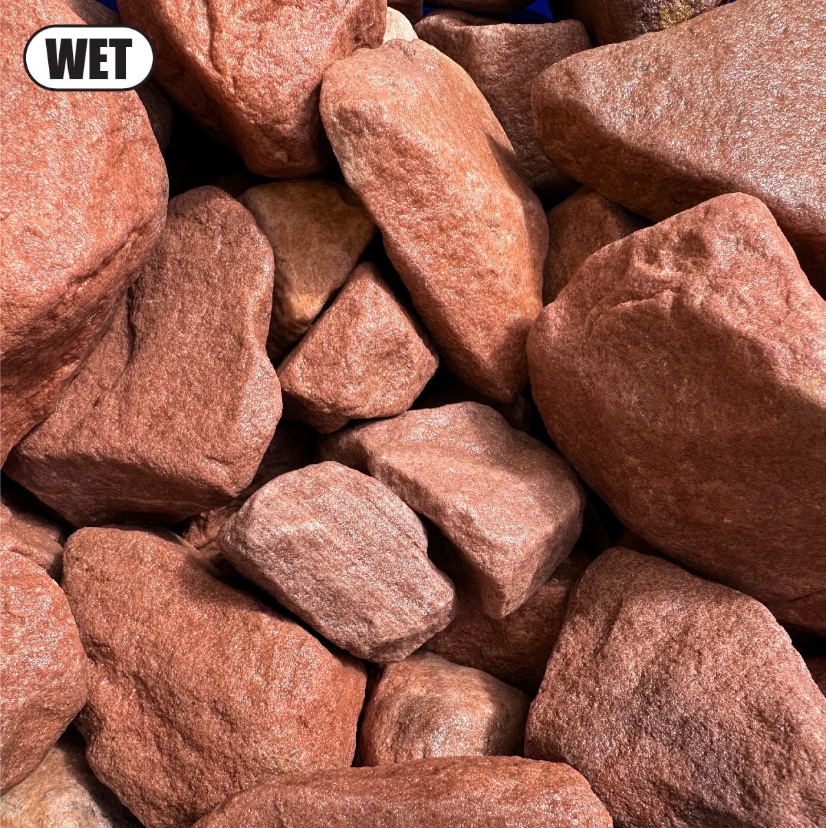 18 Pounds of Red Sandstone Rocks 2" to 5" Size, Stones Gravel Pebbles for Landscaping, Terrariums, Aquariums, Gardens, Pond Water Features, Flower Pots, Decorative Walkways, Bonsai, Fairy, Crafts