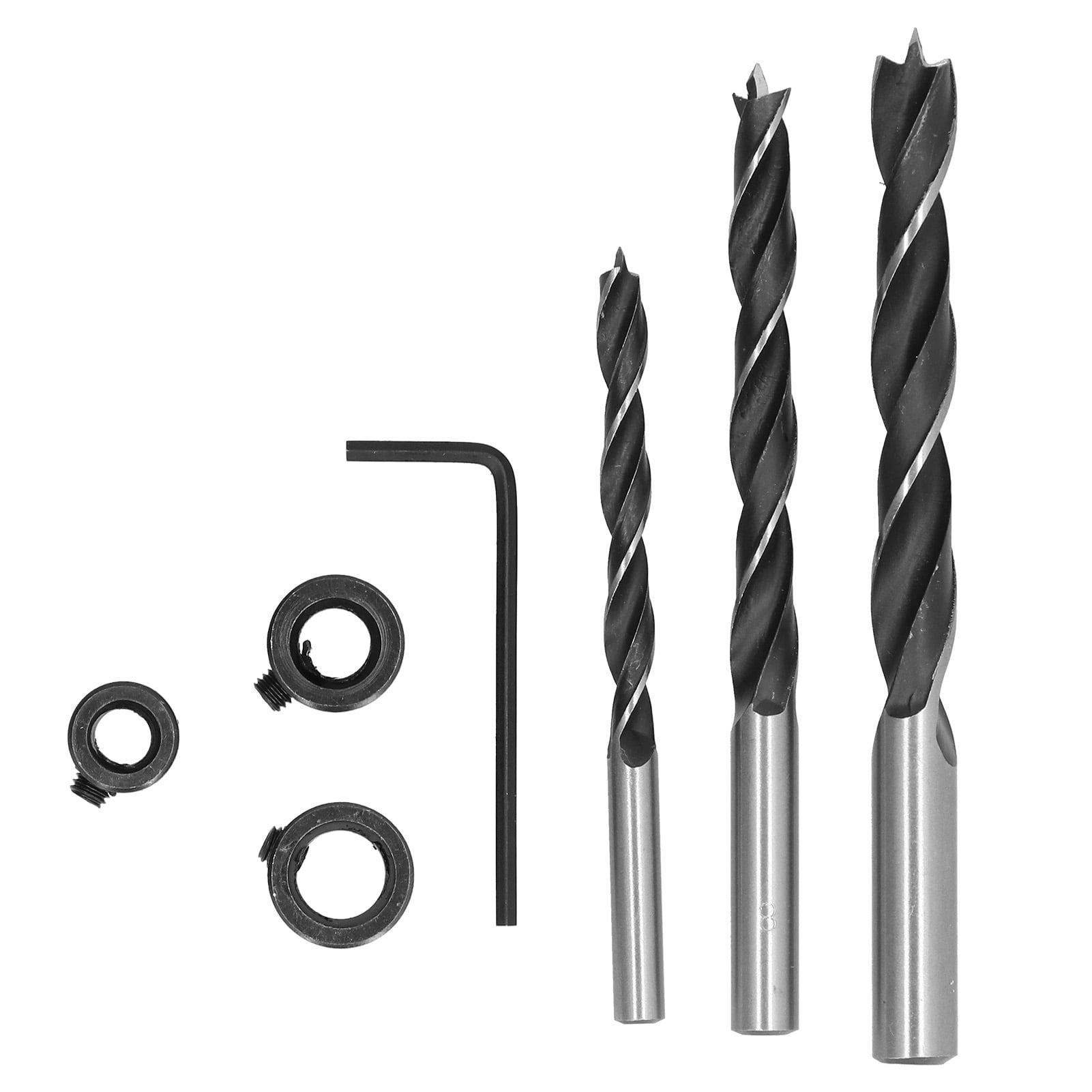 Tbest Drill Bits High Carbon Steel Woodworking Drill With Stop Collar For Plastic Parts For Wood For Acrylic Walmart