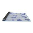 thumbnail image 2 of Ahgly Company Indoor Round Abstract Blue Modern Area Rugs, 4' Round, 2 of 4