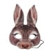 thumbnail image 5 of Máscara de conejo de media cara para Halloween y Pascua, ideal para cosplay, disfraces creativos y accesorios. gris, 5 of 9