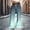Green plus size wide leg pants a1, variant on Cagogo Women Plus Size Wide Leg Flowy Pants with Pockets Tie Dye Casual Loungewear Long Drawstring Trousers Party Beach Vacation, Green L