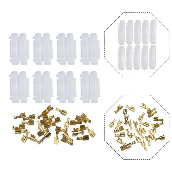 10pc In Line Fuse Holder Kit 6x30mm Fuse Holder Crimp Peanut Flip Shell Push Fit Type Bike Quad High Quality Fuse Holder