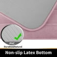 thumbnail image 4 of Memory Foam Bath Mat Size 17 "X 24" Soft and Comfortable, Super Water Absorption, Non-Slip, Thick, Machine Wash, Easier to Dry for Bathroom Floor Rug, Pink, 4 of 5