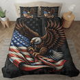 thumbnail image 2 of Lotusprinthandmade America Eagle Patriotic Bedding Set (Made in Vietnam) (88x88), Patriotic Decor Bed Set, Stars And Stripes Bedding Set, 2 of 5