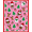 Pink, Pattern 2, variant on ODIKA 2x3 Machine Washable Non-Slip Area Rug, Winter Wonderland Cartoon Hooking with Jolly Characters High Traffic Rug, Pink, 729342