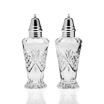 Godinger Dublin Salt and Pepper Shaker Set, Clear